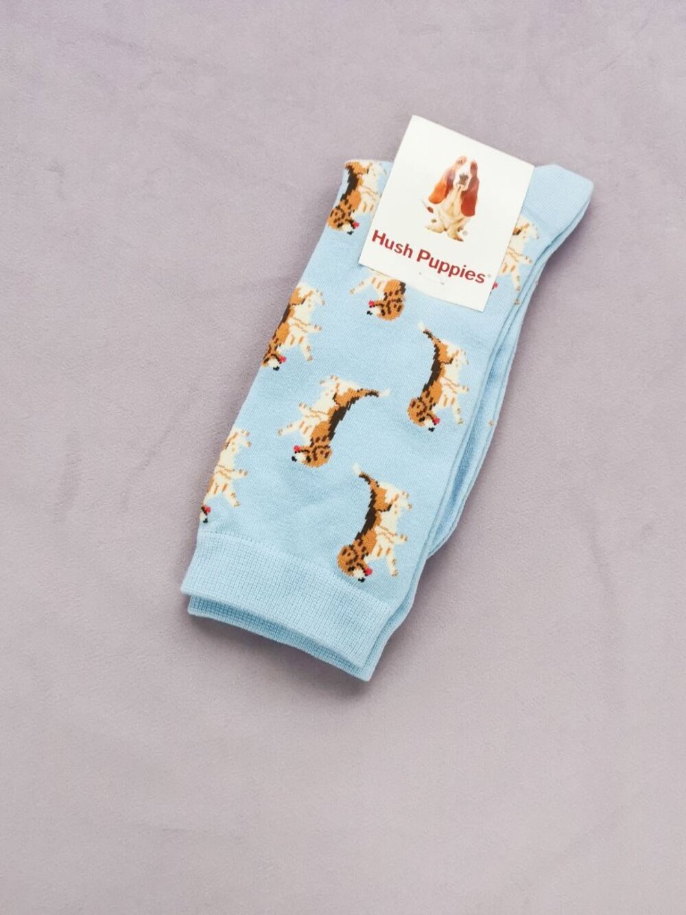 Hush Puppies Calf Socks Comfortable Stylish Printed Design